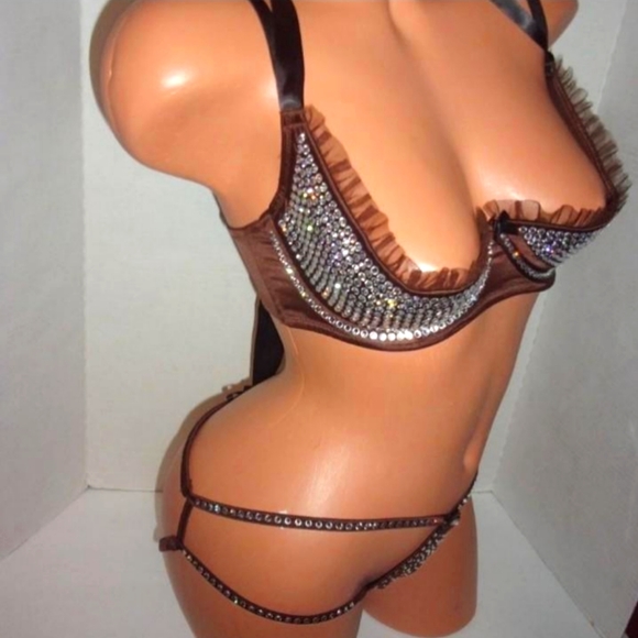 Rare HTF Set 36C~Victoria's Secret Mega Bling Crystal Embellishments - Picture 2 of 12